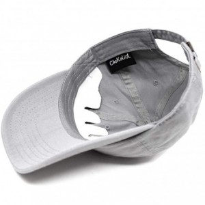 Baseball Caps Elephant Dad Hat Cotton Baseball Cap Polo Style Low Profile - Grey - CQ18676DWS6 $15.64