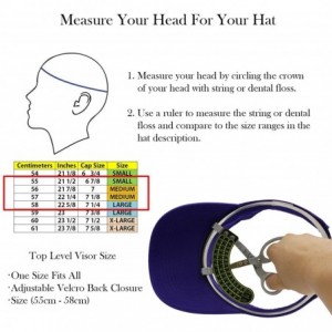 Visors Sun Sports Visor Men Women - 100% Cotton Cap Hat - Purple - CI17YSOR9ZO $11.43