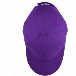 Baseball Caps Plain Blank Baseball Caps Adjustable Back Strap Wholesale LOT 12 PC'S - Purple - C712NAJAASI $18.94