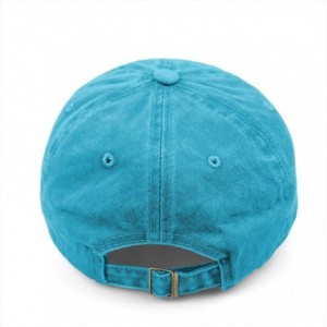 Baseball Caps Denim Fabric Adjustable Dog Mom Hat Fashion Distressed Baseball Cap for Women - Sky Blue - CD18QZ8YG95 $27.29