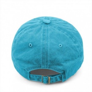 Baseball Caps Denim Fabric Adjustable Dog Mom Hat Fashion Distressed Baseball Cap for Women - Sky Blue - CD18QZ8YG95 $9.61