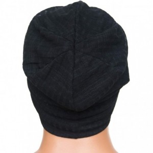 Skullies & Beanies Men Women Summer Thin Slouchy Long Beanie Hat Cool Baggy Skull Cap Stretchy Knit Hat Lightweight - Black -...