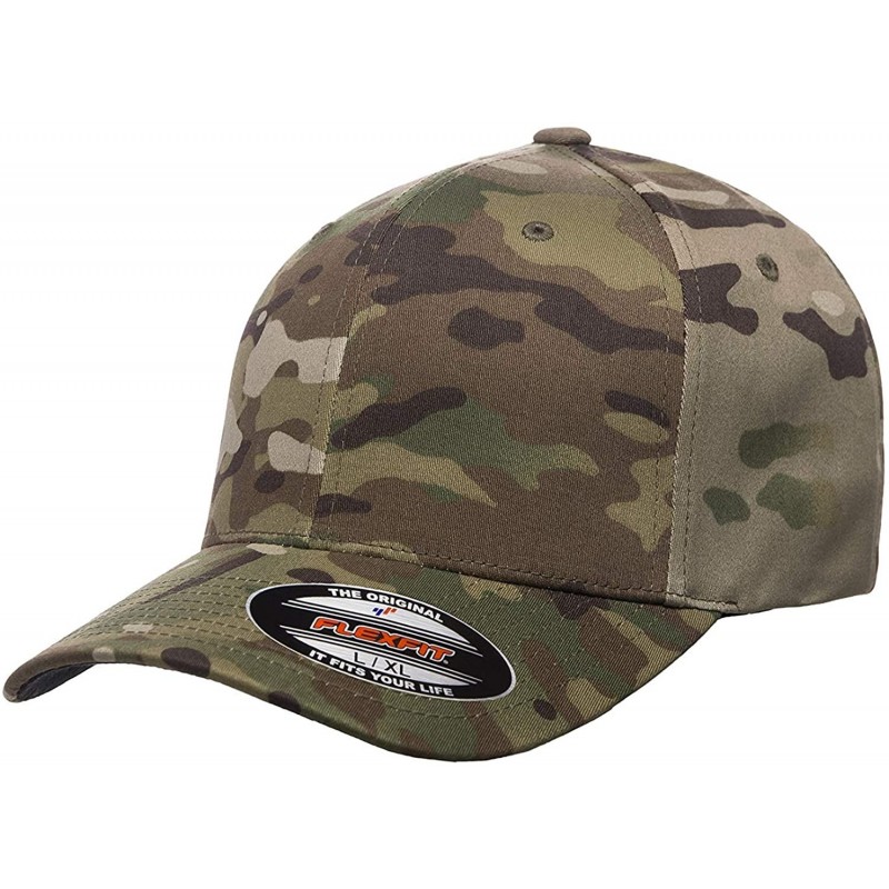 Baseball Caps Multicam Camo 6 Panel Baseball Cap Officially Licensed Multi-Cam Pattern - Multicam - C9187X44EL7 $18.63