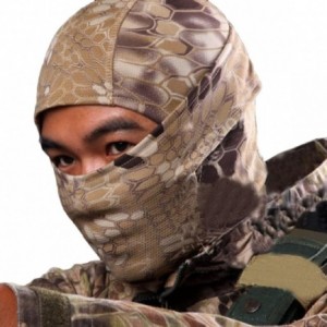 Balaclavas Mikey Store Camouflage Army Cycling Motorcycle Cap Balaclava Hats Full Face Mask - Khaki - CR12G7MJ33B $8.17