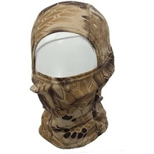 Balaclavas Mikey Store Camouflage Army Cycling Motorcycle Cap Balaclava Hats Full Face Mask - Khaki - CR12G7MJ33B $8.17