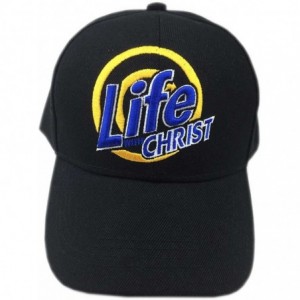 Baseball Caps Christian Bible Verse Print Man of Faith Jesus Christ Cap Hat - Life With Christ - C112N4ZWZ9I $19.13