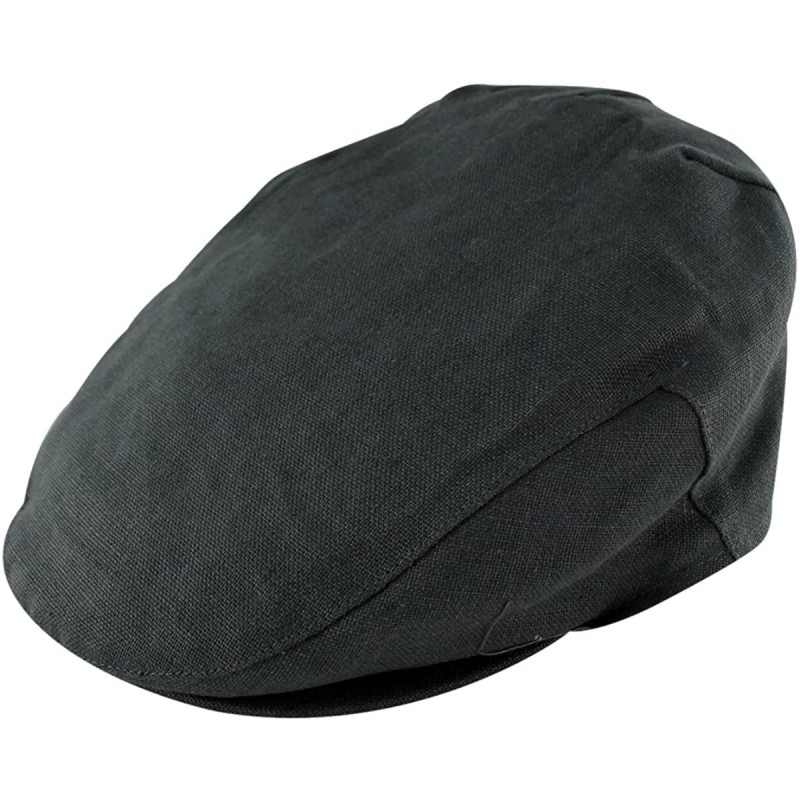 Newsboy Caps Irish Linen Cap - Navy - C818EI6H9W4 $24.66