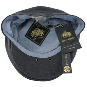 Newsboy Caps Irish Linen Cap - Navy - C818EI6H9W4 $24.66