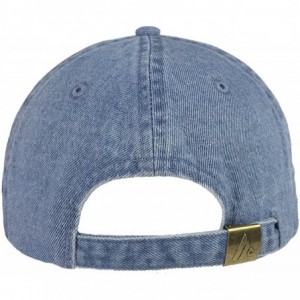 Baseball Caps Sunflower Dad Hat - Denim (Sunflower Dad Hat) - CR18D4UICYE $21.11