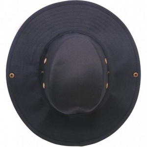 Sun Hats Bora Booney Sun Hat for Outdoor Wide Brim Cap with UPF 50+ Protection - Solid Navy - CW18H6QKDXX $10.68