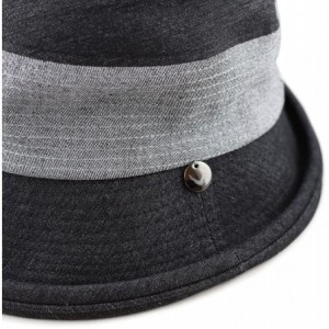 Sun Hats Light Weight Packable Women's Wide Brim Sun Bucket Hat - Collete-black - C018GQUS68Y $17.20
