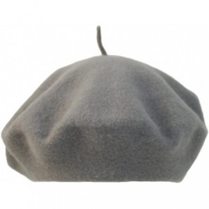 Berets Classic Wool Beret - Graphite - C7125EPM2O9 $28.63