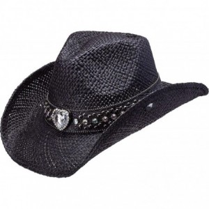 Cowboy Hats Women's Coburn - Black - C511KAN7APP $103.36