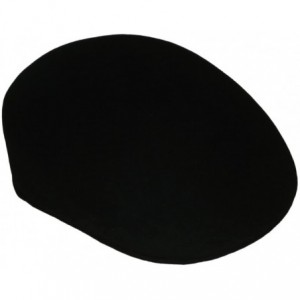 Newsboy Caps Black Felt Ascot Hat - Small/Medium - CK115KQ25WR $67.91