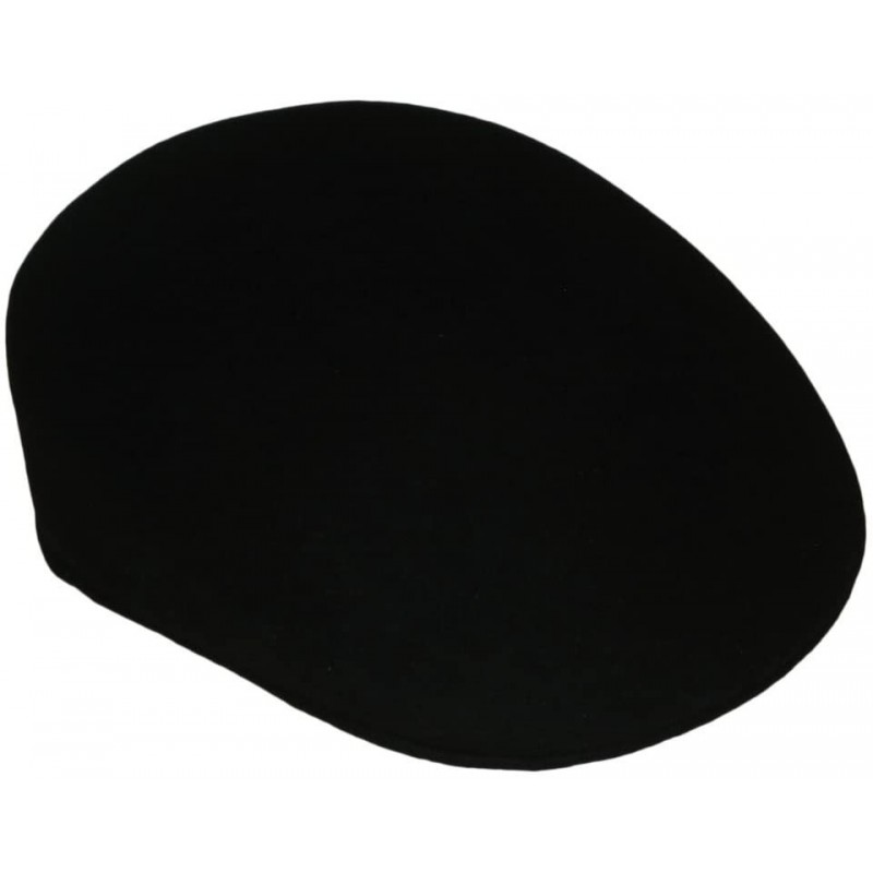 Newsboy Caps Black Felt Ascot Hat - Small/Medium - CK115KQ25WR $36.64