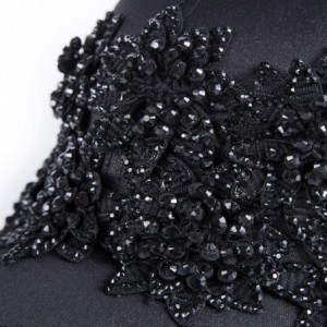 Baseball Caps Base Ball Cap for Women and Men Kids - Black Flower - CT18XZHLHK9 $12.12