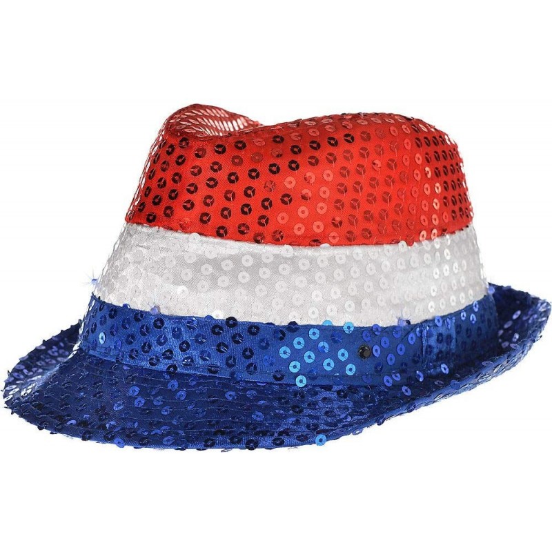 Fedoras LED Light Up Flashing Fedora Hat (July 4) - 44016 - CS196NNTEAR $13.16