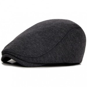 Newsboy Caps Beret Hat France Cotton Flat Cap Gatsby Newsboy Ivy Irish Hats Cabbie Driving - Dark Grey - CA18G2T9LD3 $8.24