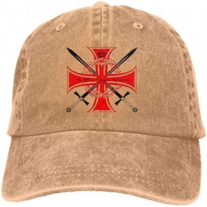 Baseball Caps Templar-Knights Unisex Baseball Cap Funny Travel Cowboy Hat - Natural - C918YDLZE26 $32.40