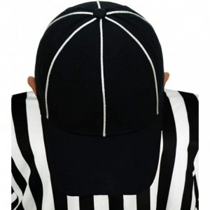 Baseball Caps Official Referee Hats - Structured Adjustable Hats for Umpires-Referees-and Officials - Adjustable Black/White ...