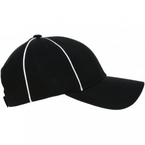 Baseball Caps Official Referee Hats - Structured Adjustable Hats for Umpires-Referees-and Officials - Adjustable Black/White ...