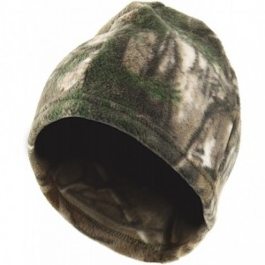 Skullies & Beanies Fleece Camo Skull Cap Beanie - Realtree Xtra Fleece - CJ18DEE3SWS $11.06