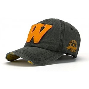 Skullies & Beanies Snapback Hats Unisex Summer Letter W Hockey Baseball Caps Hip Hop Hats YE - Black - CQ18ATWWEYU $23.99