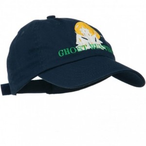 Baseball Caps Halloween Ghost Hunting Embroidered Pet Spun Cap - Navy - CG11ONZBIID $20.38