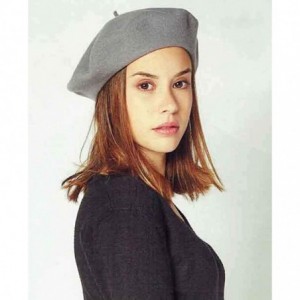 Berets Heritage Traditional French Wool Beret - Navy - C818EMEA95Z $47.75