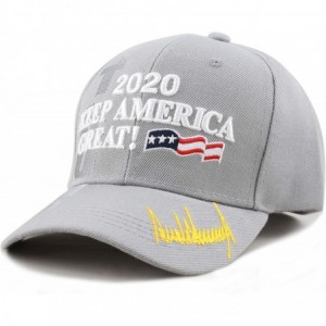 Baseball Caps Original Exclusive Donald Trump 2020" Keep America Great/Make America Great Again 3D Cap - 4. 2020-grey - CU18I...