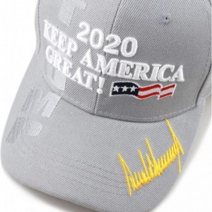 Baseball Caps Original Exclusive Donald Trump 2020" Keep America Great/Make America Great Again 3D Cap - 4. 2020-grey - CU18I...