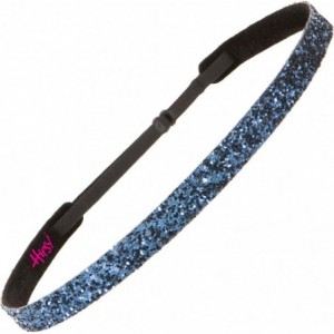 Headbands Women's Adjustable NO SLIP Skinny Bling Glitter Headband Multi 3pk (Ruby/White/Navy) - Skinny Ruby/White/Navy 3pk -...