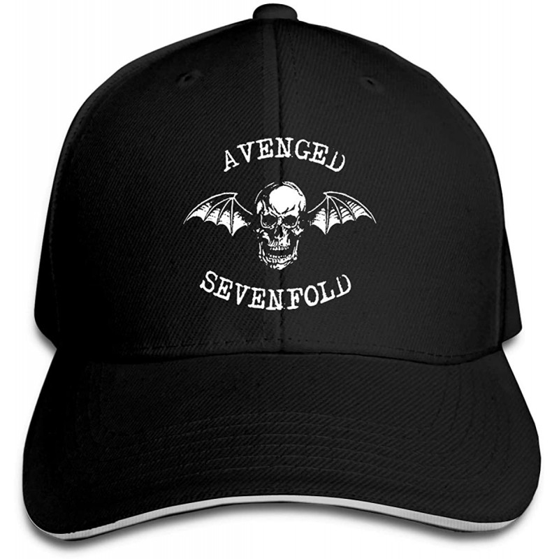 Baseball Caps Avenged Sevenfold Hip Hop Baseball Cap Golf Trucker Baseball Cap Adjustable Peaked Sandwich Hat Black - Black -...