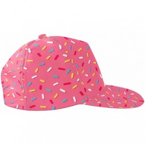 Skullies & Beanies Donut's Glaze Pink Unisex Fashion Snapback Hat Hip Hop Baseball Cap Flat Outdoor Sport Trucker Cap Hats - ...