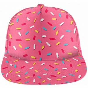 Skullies & Beanies Donut's Glaze Pink Unisex Fashion Snapback Hat Hip Hop Baseball Cap Flat Outdoor Sport Trucker Cap Hats - ...