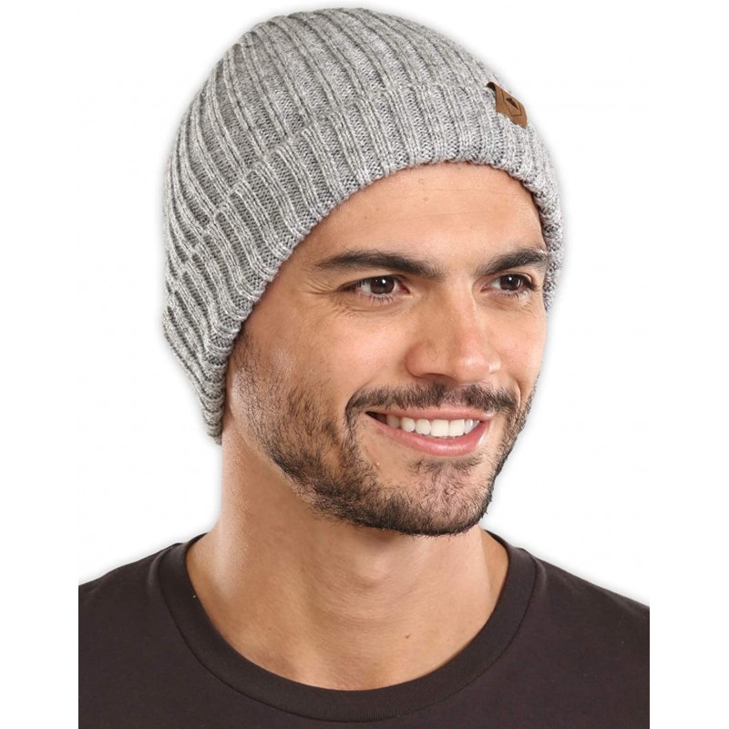 Skullies & Beanies Winter Beanie Knit Hats for Men & Women - Cold Weather Stylish Toboggan Skull Cap - Pearl - CK18HDMKK7W $6.96