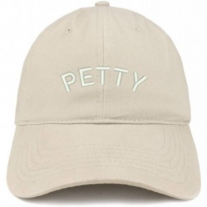 Baseball Caps Petty Embroidered Soft Crown 100% Brushed Cotton Cap - Stone - CD12O6O9ASH $33.55