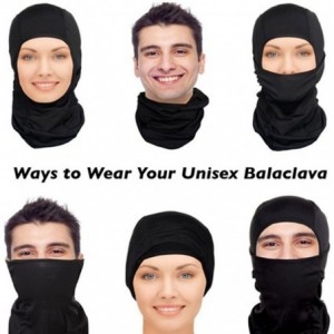 Balaclavas 7in1 Balaclava Face Mask Windproof Neck Warmer Breathable Hood Quick Dry Cycling Headgear - Green - CG182IX63H6 $1...