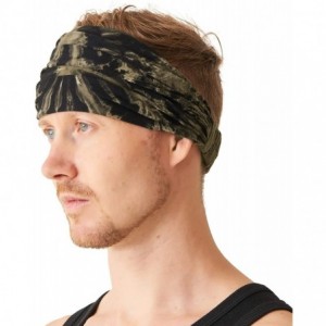 Headbands Tie-Dye Headband Bandana - Womens Boho Hippie Mens Psychedelic Headbands - D - CC17YWUQNCG $30.24