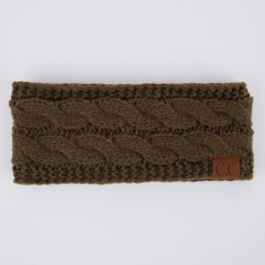 Cold Weather Headbands Winter Fuzzy Fleece Lined Thick Knitted Headband Headwrap Earwarmer(HW-20)(HW-33) - CI18XEDORZ3 $9.10