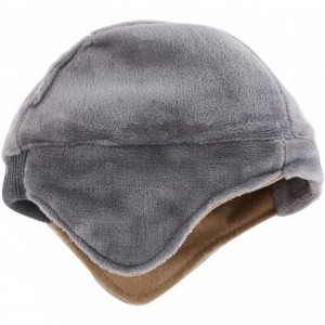 Skullies & Beanies Mens Fleece Lined Thermal Skull Cap Beanie with Ear Covers Winter Hat - Khaki - CD18IMAIM7A $11.16