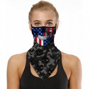 Balaclavas Women Seamless Bandana Triangle Face Scarf Ear Loops Neck Gaiter Cover- Motorcycle Face Bandana for Women Men - C4...