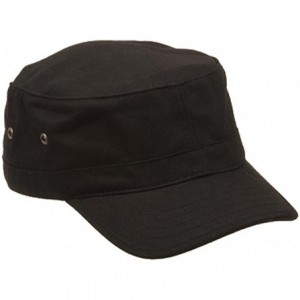 Baseball Caps Kid's Trendy Army Cap - Black - CG111XOR5E3 $13.25