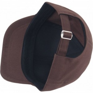 Baseball Caps B409 Empty Plain Ball Cap Cute Short Bill Design Cotton Baseball Hat Truckers - Brown - CH18ERN5WEC $21.94