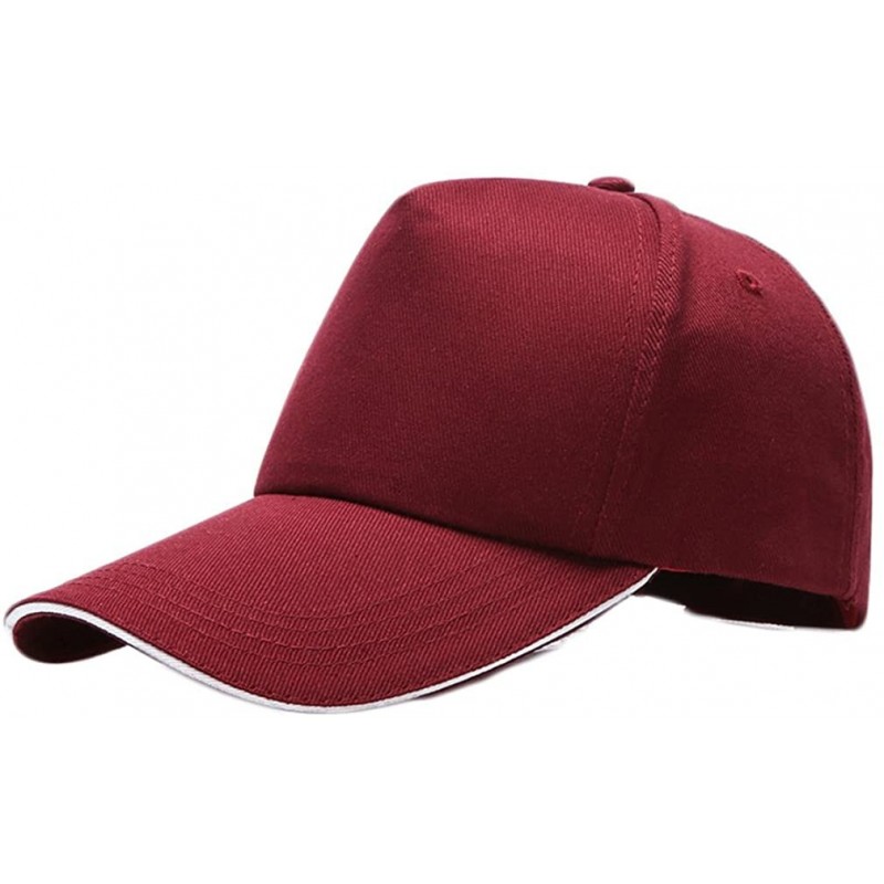 Baseball Caps Fashion Unisex Baseball Cap- No Logo Adjustable Outdoor Sports Visor Hat - Solid Color - 6 - CO1808RTEZY $8.71