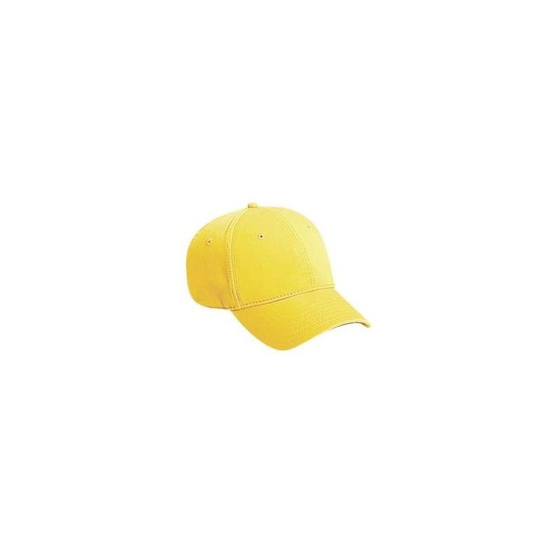 Sun Hats 6 Panel Low Profile Garment Washed Superior Cotton Twill - Yellow - CE12IVB9LR9 $13.65