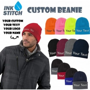 Skullies & Beanies Design Your Own Beanie Custom Beanie - Red - CK18YWRCGSH $15.21