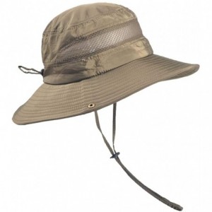 Visors Summer Outdoor Sun Hat Protection Bucket Mesh Boonie Hat Solid Fishing Cap Summer Best 2019 New - CM18R3GYI2L $7.38