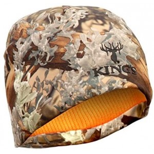 Skullies & Beanies Reversible Poly Beanie - Desert Shadow/Blaze - Desert Shadow/Blaze Orange - CA11CWDNX0T $13.87