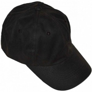 Baseball Caps Polo Style Low-Profile Oil Cloth Water Repellent Baseball Cap - Brown - CI12FDYSSRV $49.84
